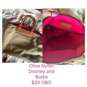 Dooney & Bourke olive green satchel bag